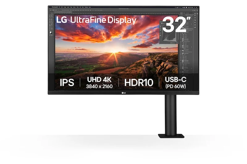 31.5 inç LG UHD 4K Ergo IPS USB-C Monitör